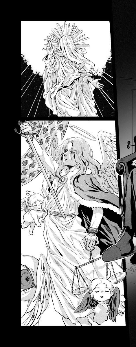 #絹子さんは創作を欲している
今描いてる漫画の1ページなんですけど、あまりネタバレはしたくないけどここお気に入りすぎるので見て 