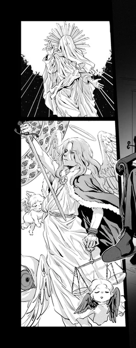 #絹子さんは創作を欲している
今描いてる漫画の1ページなんですけど、あまりネタバレはしたくないけどここお気に入りすぎるので見て 