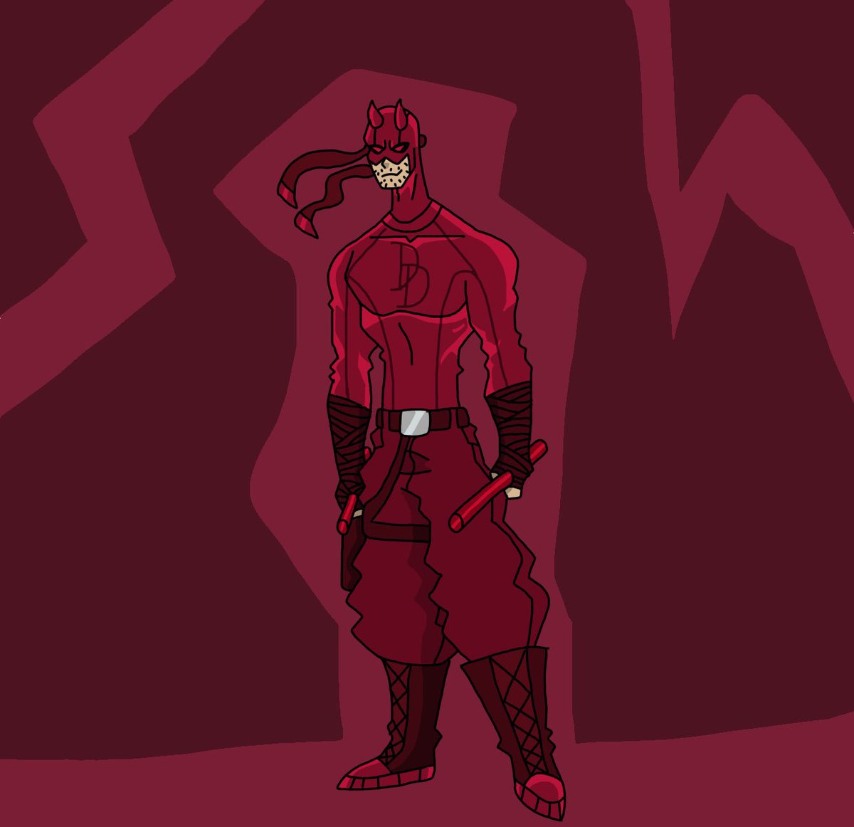 HeroFanart300's tweet photo. Like wise
#DaredevilBornAgain #Daredevil #FanArt #MarvelComics #MarvelEarth35 #MarvelUniverse #Marvel #Comics #Redesign #Design #ArtWork #Art #digitalart https://t.co/A38kyCaIAV