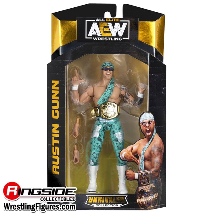 RingsideC's tweet photo. Austin Gunn @Jazwares @AEW Unrivaled 16 has NEW IMAGES!

Shop Now at https://t.co/1UYA66IYux

#RingsideCollectibles #WrestlingFigures #AllEliteWrestling #Jazwares #AEW #AEWDynamite #AEWRampage #AEWCollision #AEWUnrivaled #AustinGunn https://t.co/FkXO7pj83e