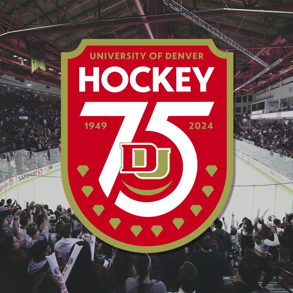 University of Denver (@uofdenver) on Twitter photo #DUNewsroom | Celebrating 75 years of <a href="/DU_Hockey/">Denver Hockey</a>, the team is ready to defend their national championship title on home ice. Before Homecoming Weekend begins, look back one more time on the record-setting season that cemented their legacy in the history books. #DUNewsroom | Celebrating 75 years of <a href="/DU_Hockey/">Denver Hockey</a>, the team is ready to defend their national championship title on home ice. Before Homecoming Weekend begins, look back one more time on the record-setting season that cemented their legacy in the history books.