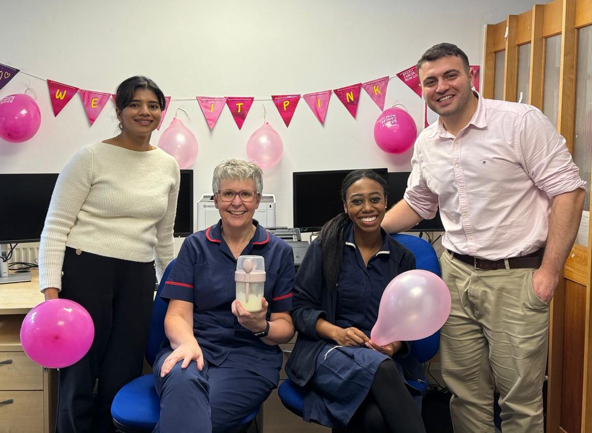 Solihull Healthcare Partnership (@solihullhp) on Twitter photo Wear It Pink day is taking place today (18 Oct).
Members of the <a href="/SolihullHP/">Solihull Healthcare Partnership</a> team have been wearing pink today to help raise funds for <a href="/BreastCancerNow/">Breast Cancer Now</a>, to help make life-changing research and care happen.
justgiving.com/fundraising/so… Wear It Pink day is taking place today (18 Oct).
Members of the <a href="/SolihullHP/">Solihull Healthcare Partnership</a> team have been wearing pink today to help raise funds for <a href="/BreastCancerNow/">Breast Cancer Now</a>, to help make life-changing research and care happen.
justgiving.com/fundraising/so…