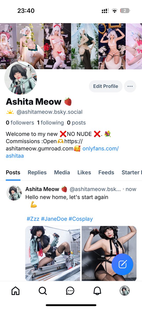 my new home, please follow me😘
  
 #Bluesky