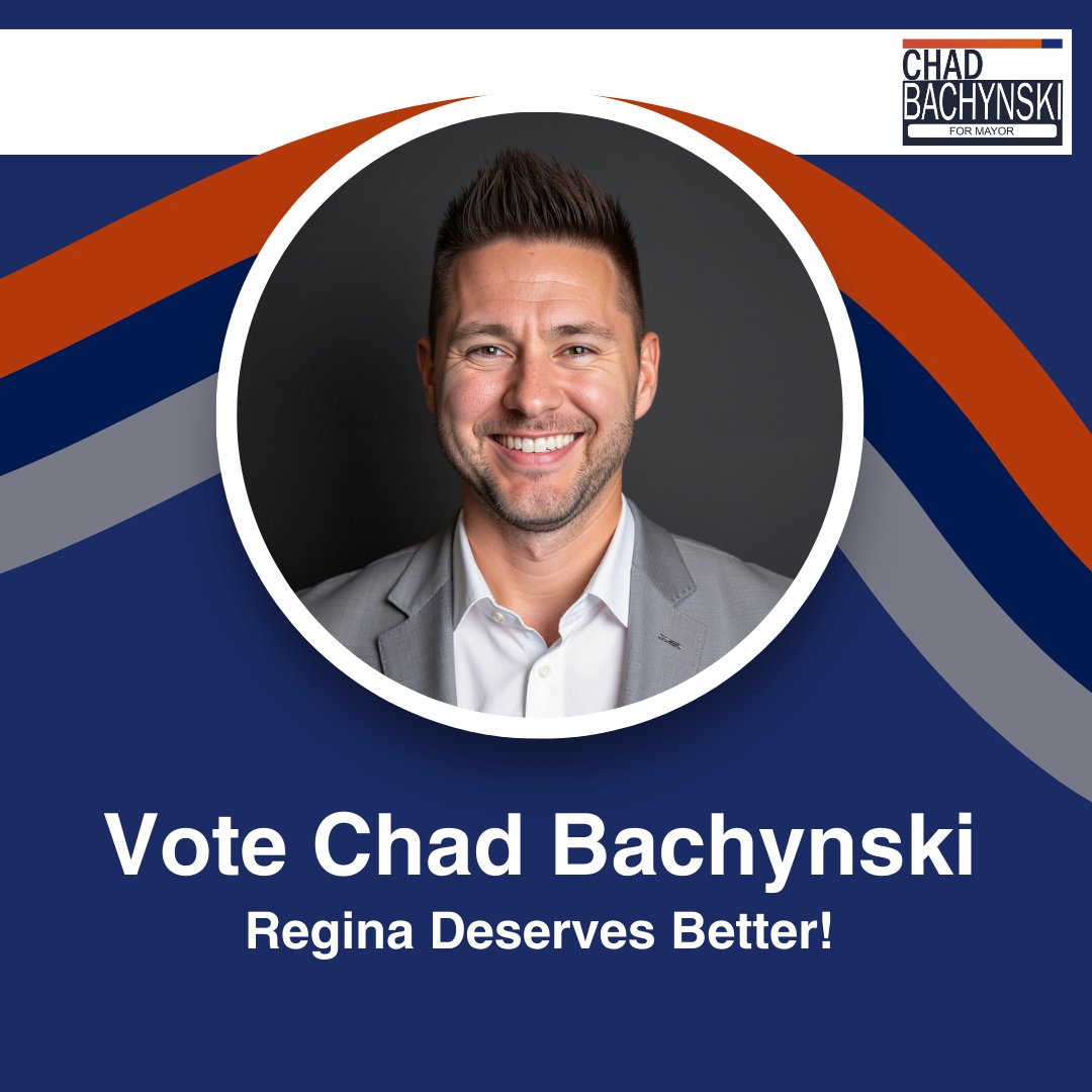 Regina faces rising taxes, long construction, and growing debt. With 10+ years of project management, I’ll streamline spending and improve infrastructure. Chad Bachynski—hard to spell, easy to choose. Regina deserves better. Register to vote! 1l.ink/KFJ8FKJ