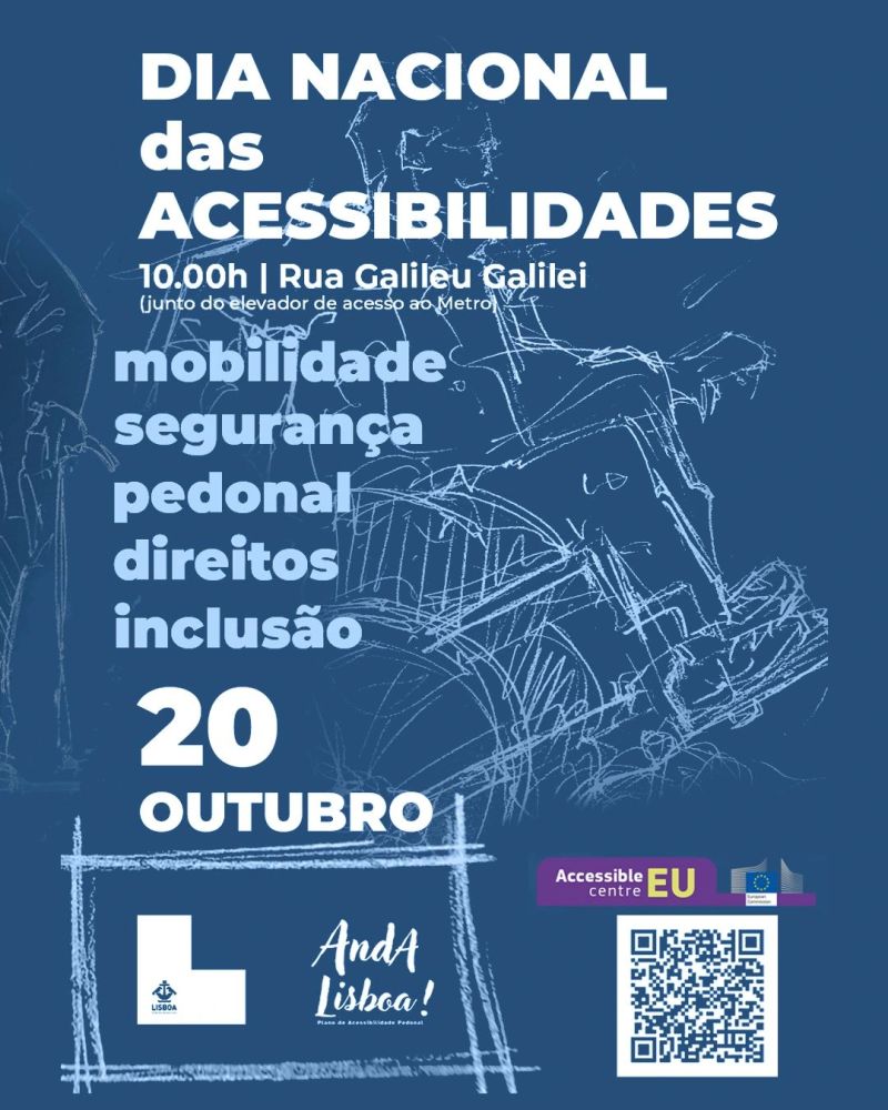 🚶🏼‍♀️🚶🏼 A <a href="/CamaraLisboa/">Lisboa</a>  vai assinalar o #DiaNacionalDasAcessibilidades, 20 Out., com um passeio entre o Centro Comercial Colombo e o Centro Comercial Fonte Nova pelas 10h. Esta iniciativa visa promover a discussão 💬 sobre as resistências e potencialidades que existem no terreno.