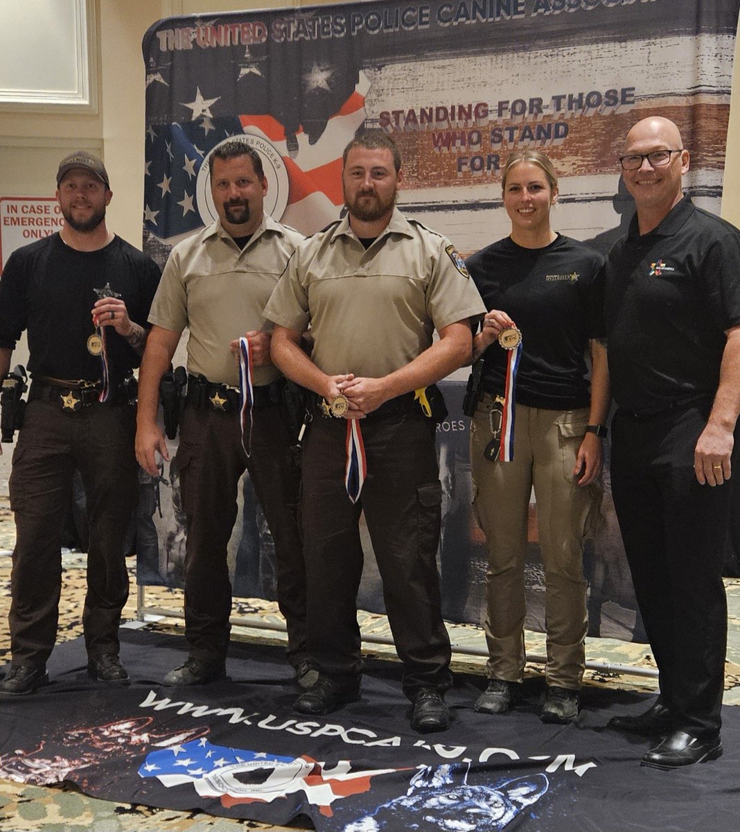 #K9Friday: Congratulations to the Olmsted County Sheriff's Office K9 Team for placing 3rd at the 2024 United States Police Canine Association National K9 Field Trials! We are grateful for your hard work and dedication.

#ServeAndProtect
#OlmstedCounty