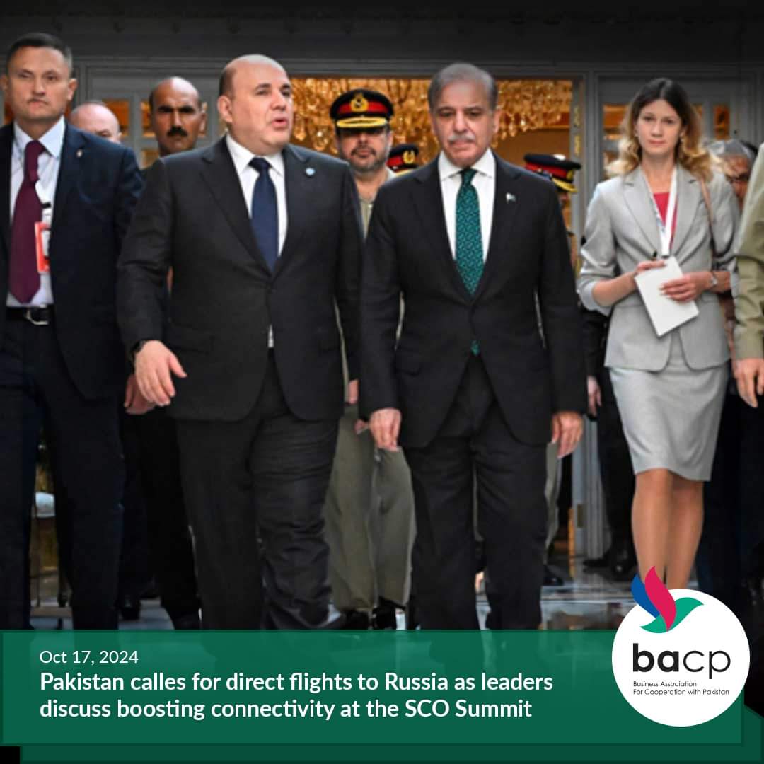 bacp_ru's tweet photo. In a bid to enhance economic ties and regional connectivity, Pakistan has called for direct flights between Pakistan and Russia during a meeting with Russian PM at the SCO Summit. https://t.co/kcknULuz24