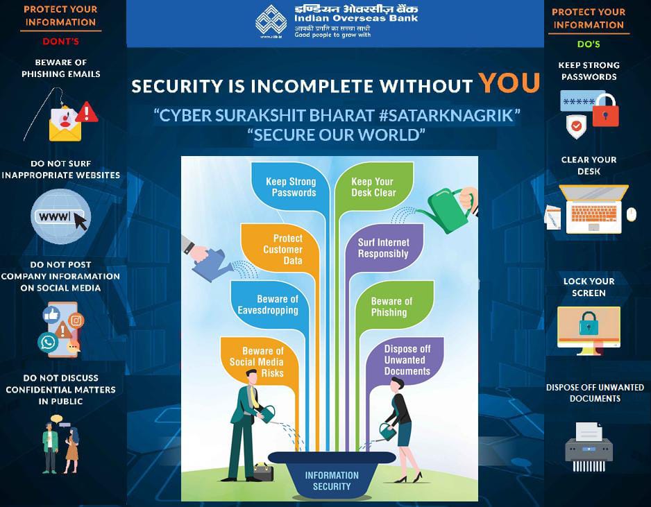 IOBIndia's tweet photo. Stay savvy, stay secure! 🔒💻 Let's protect our digital world by being cyber smart. #IOBAlerts #IOB #IndianOverseasBank #DFS #RBI #scams #Alert #Beware #ScamAlert #technology #cybersecurity #CyberSmart #cyberdost #security #safe #staysafe https://t.co/2jDjWs56ci