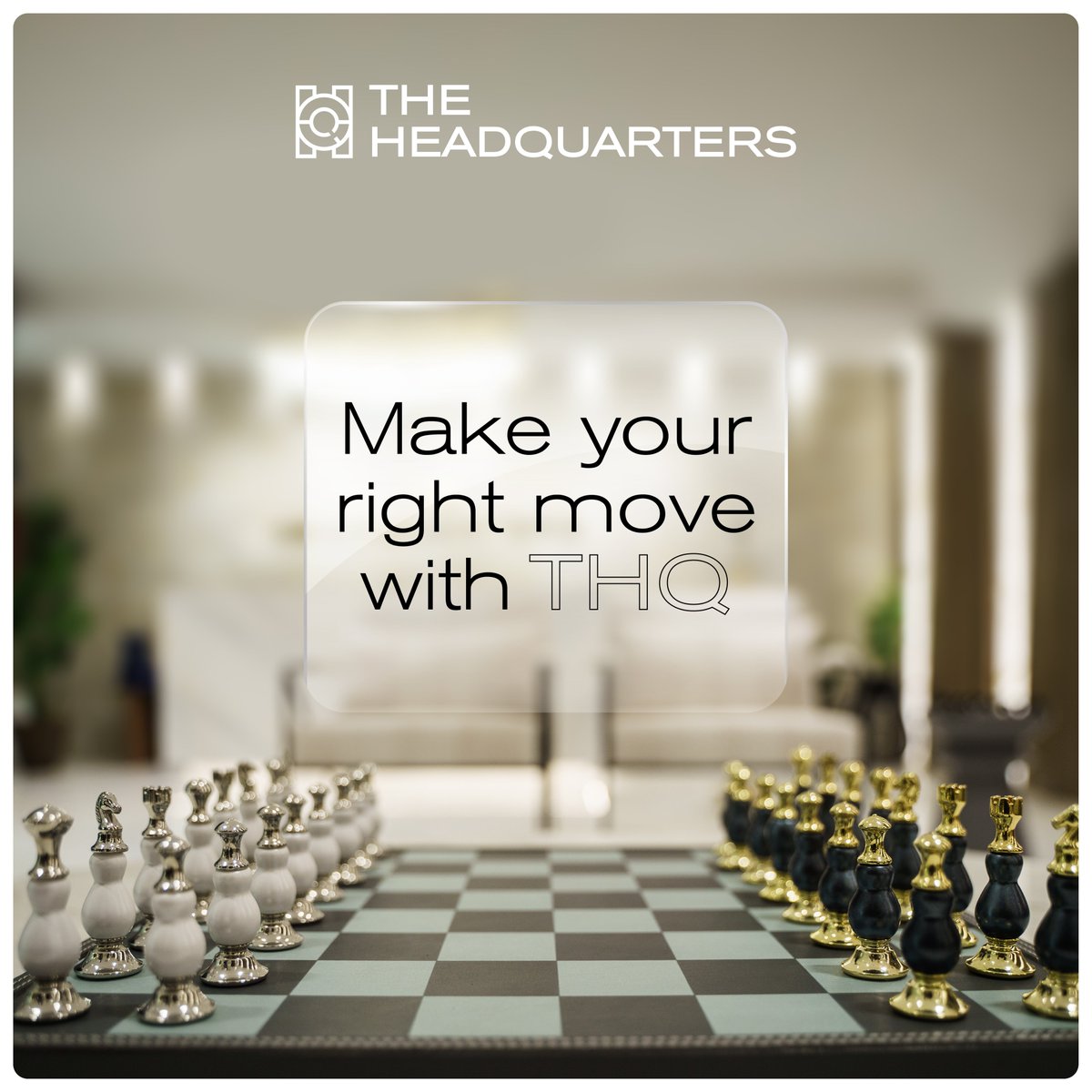 TheHQSpace's tweet photo. Planning for the Next move ?

At THQ, every move matters. Our spaces give you the edge you need to succeed.

Make your right move with THQ.

https://t.co/woxAtawCDz

#THQSpaces #OfficeSolutions #BusinessSuccess #WorkSmart #OfficeInspiration #WorkspaceGoals #Chess #Chessgame https://t.co/4cCAyn0KRi