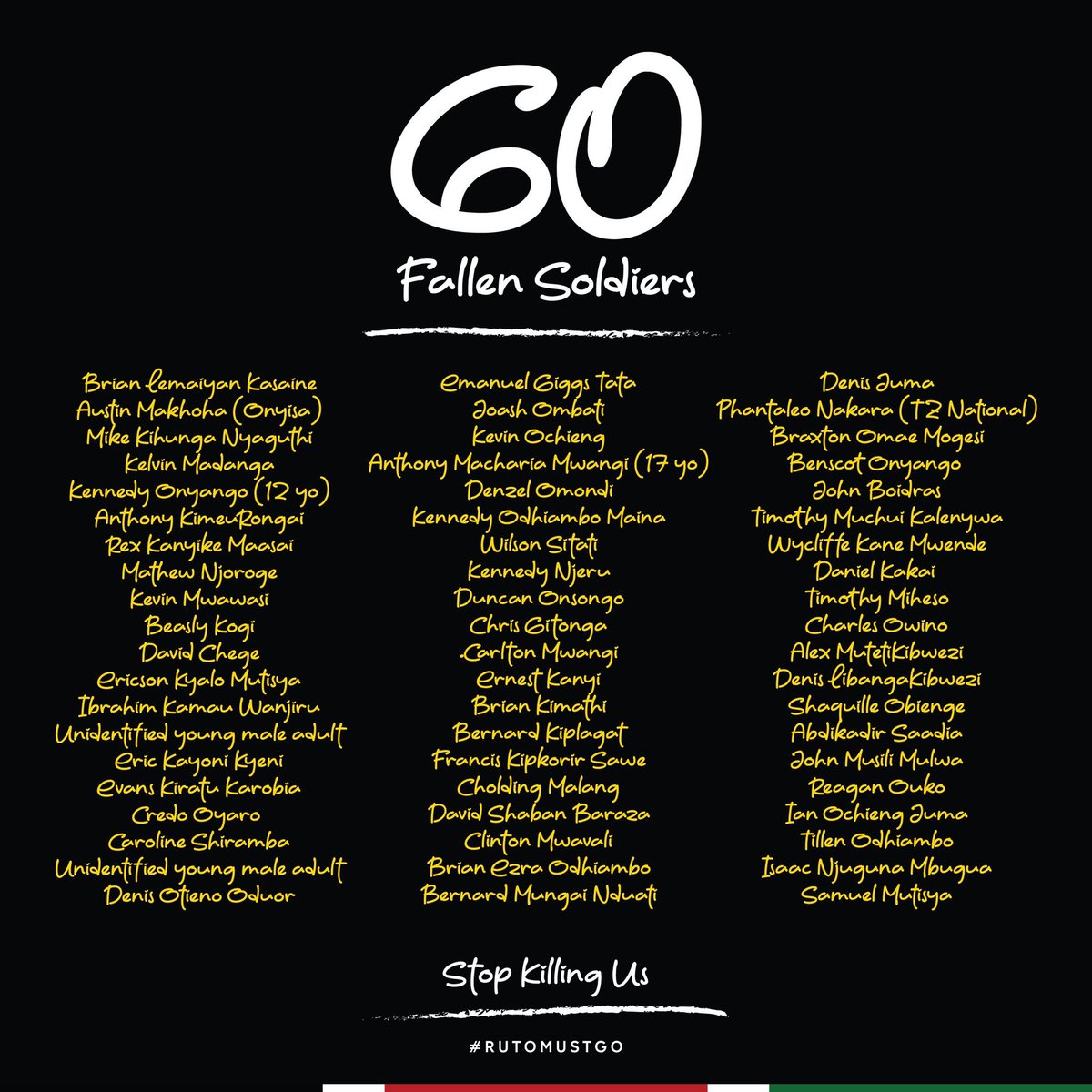 wanjirunjira's tweet image. We are so sorry GenZ. We will make it count. Sorry that they have shamelessly appointmented  the murderer who approved your killings as VP. Unconstitutionally. See you on Sunday Wakenya. #RutoMustGo. #OccupyUhuruPark #SystemOverhaul