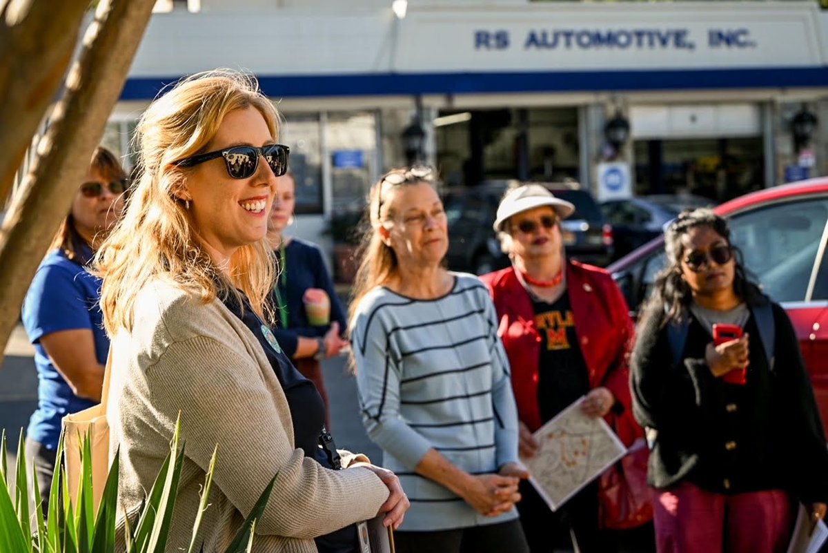 SustainableTKPK's tweet photo. We had a great time exploring TkPk’s sustainability sites last Thursday on a walking tour with Sustainable Maryland staff and other attendees! 
Want to join the fun? Pick up a Sustainability Walking Tour brochure at the Public Works or the Community Center. Happy Walktober! 🎃👟 https://t.co/3aonBnYFMk