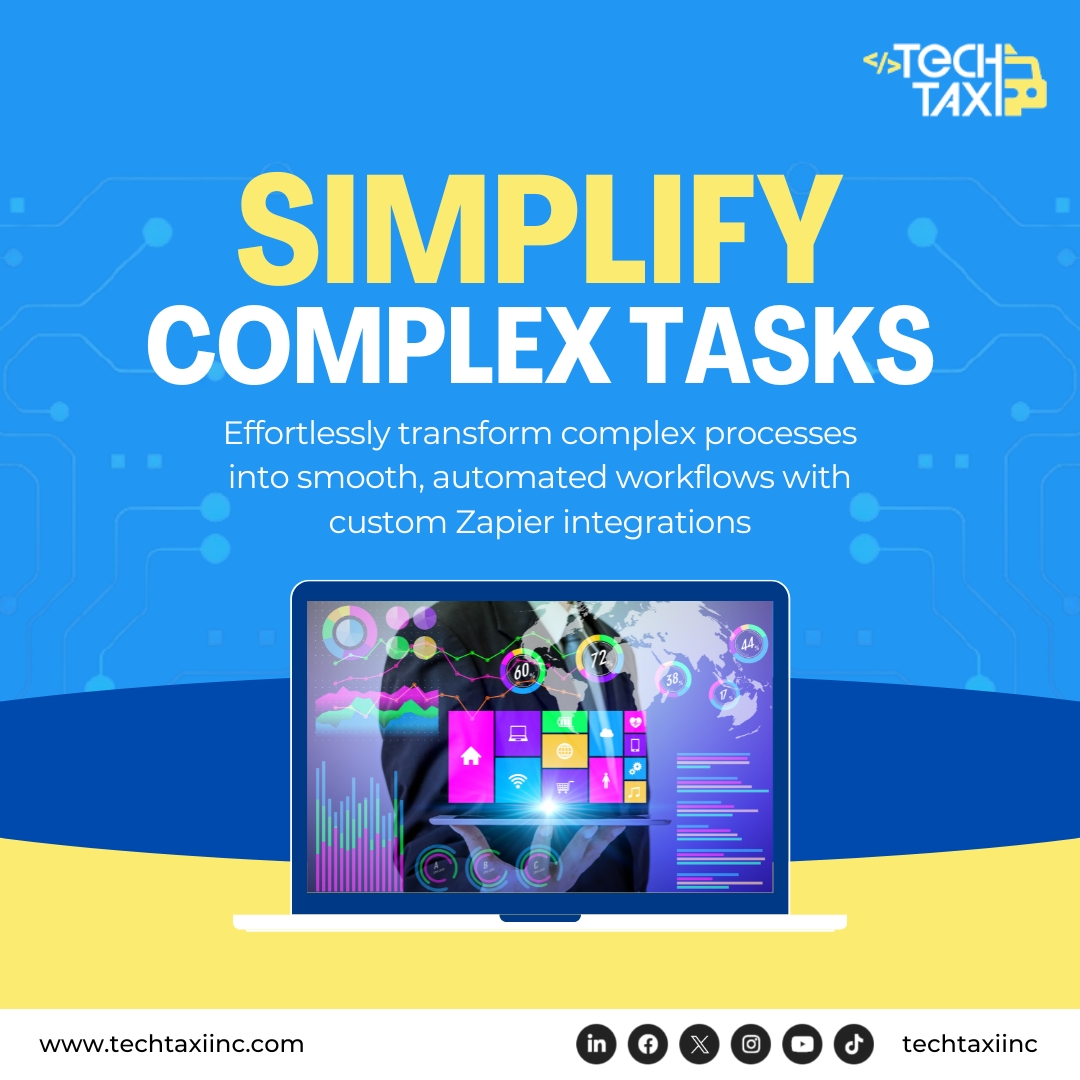 techtaxiinc's tweet image. Transform your toughest processes into smooth, automated workflows with #Zapier and our unique integrations. Say goodbye to one-size-fits-all solutions and discover how custom strategies can elevate your operations. Reach out to us today!

#automation #customintegrations