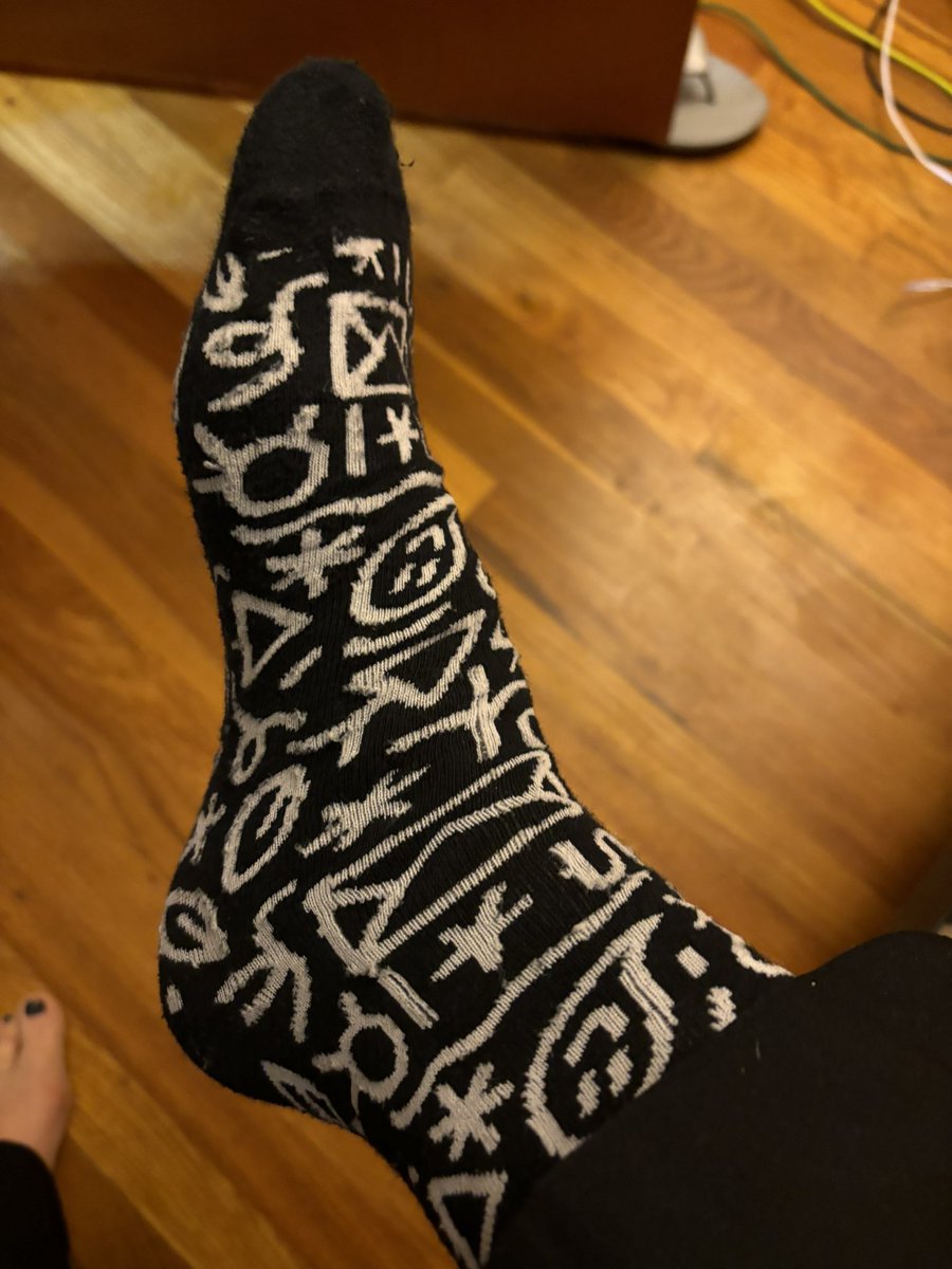 Cold mornings call for Letters socks!