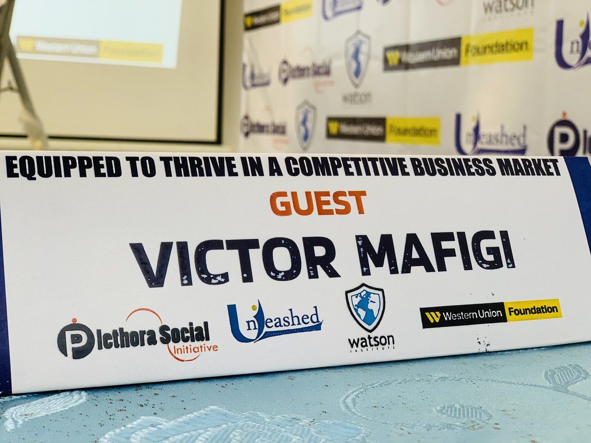 MafigiVictor's tweet photo. A very important topic is being discussed by entrepreneurs, “Equipped to Thrive in a Competitive Business Market”.
I am honored to attend and contribute the base camp event organized by #PlethoraSocialInnitiative and supported by @watsoninstPH, @WesternUnionFdn and @_UnleashedUG https://t.co/ZoRSHL7314