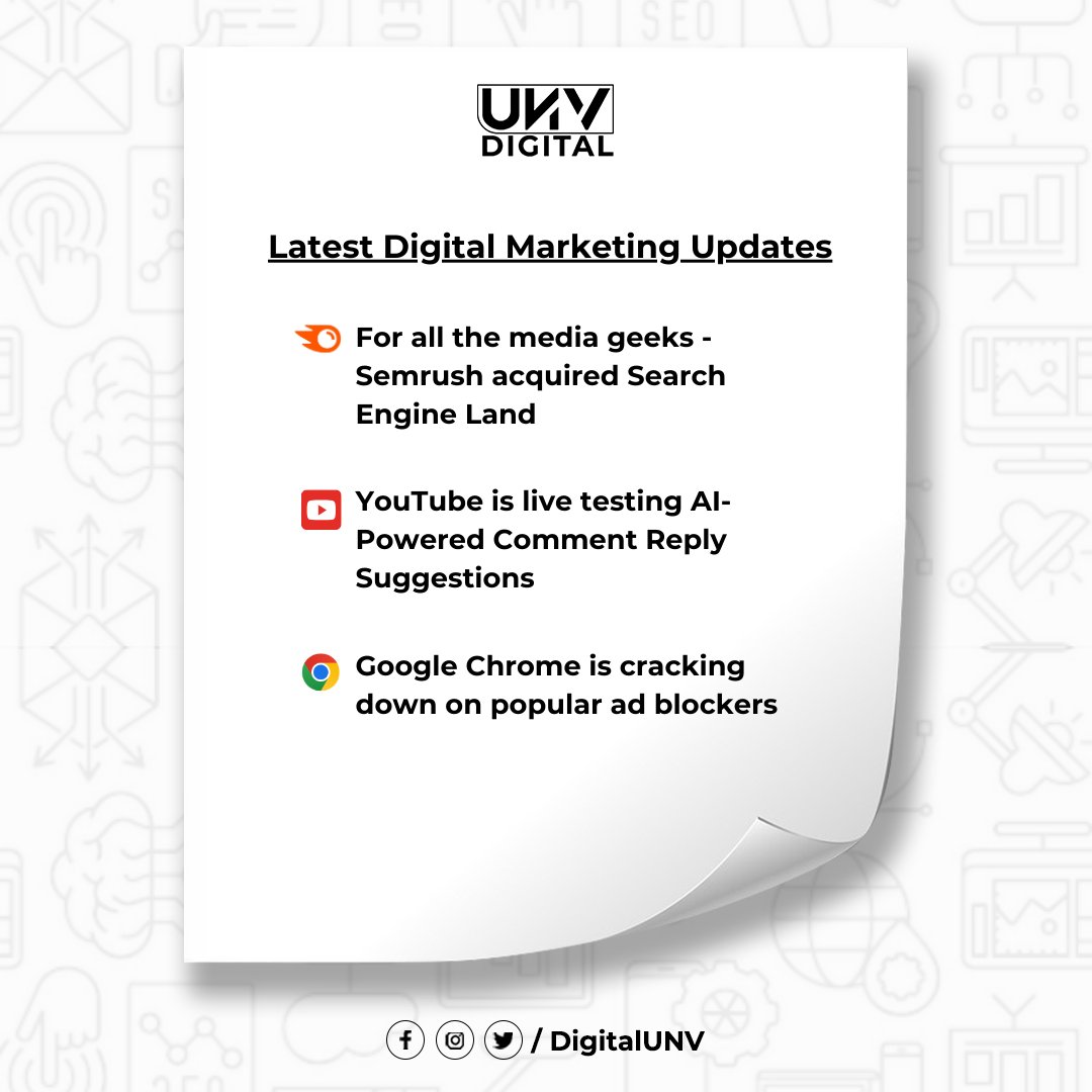 DigitalUNV's tweet photo. Latest from the world of Digital Marketing and Technology!

Stay tuned for the next dose of Updates!

#DigitalMarketing #TechTrends #MarketingUpdates #MarketingInsights #DigitalTransformation #TechNews #MarketingStrategy #Innovation #FutureOfTech  #DigitalMarketingTrends #MarTech https://t.co/RGftcfxAFN