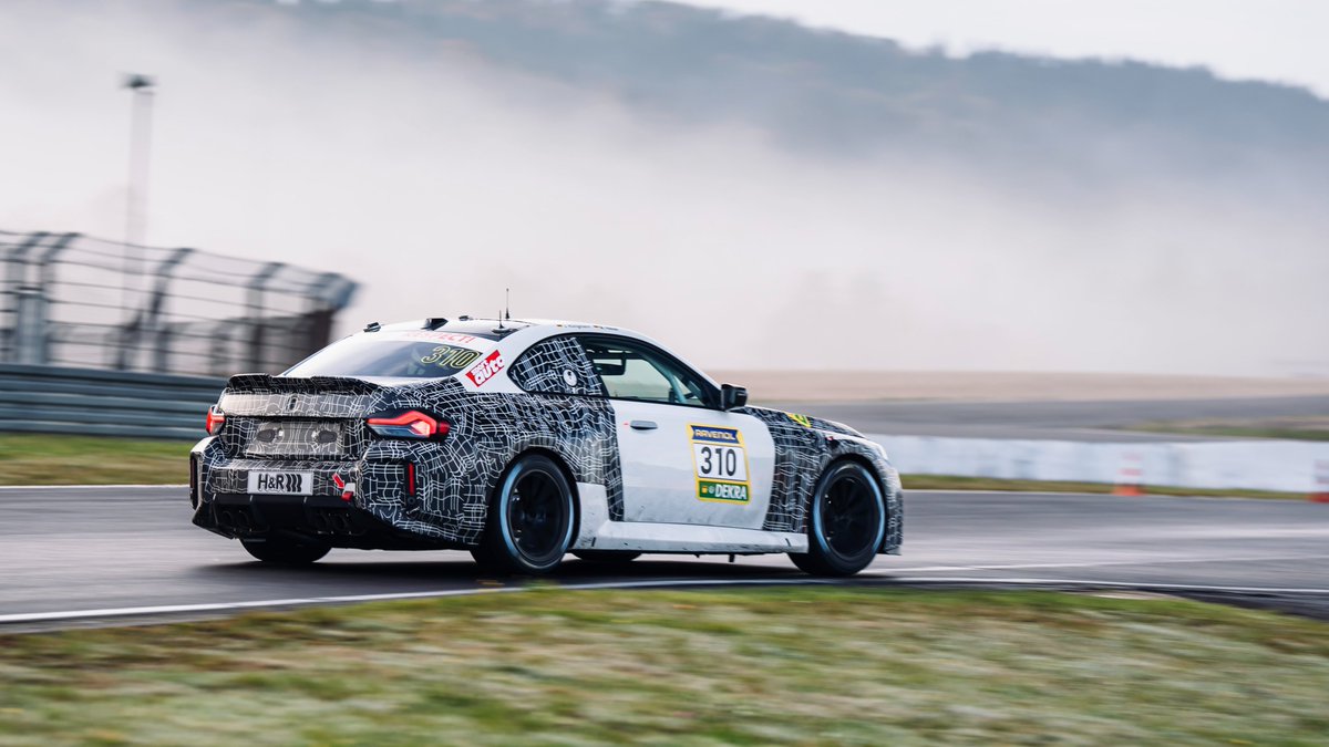 BMWMotorsport's tweet photo. Nordschleife bootcamp! 💥 

The BMW M2 Racing is taking on the ultimate test to get race-ready for the 2026 season. BMW M customer teams, get excited! 🚗💨 https://t.co/9jozhMPECY
