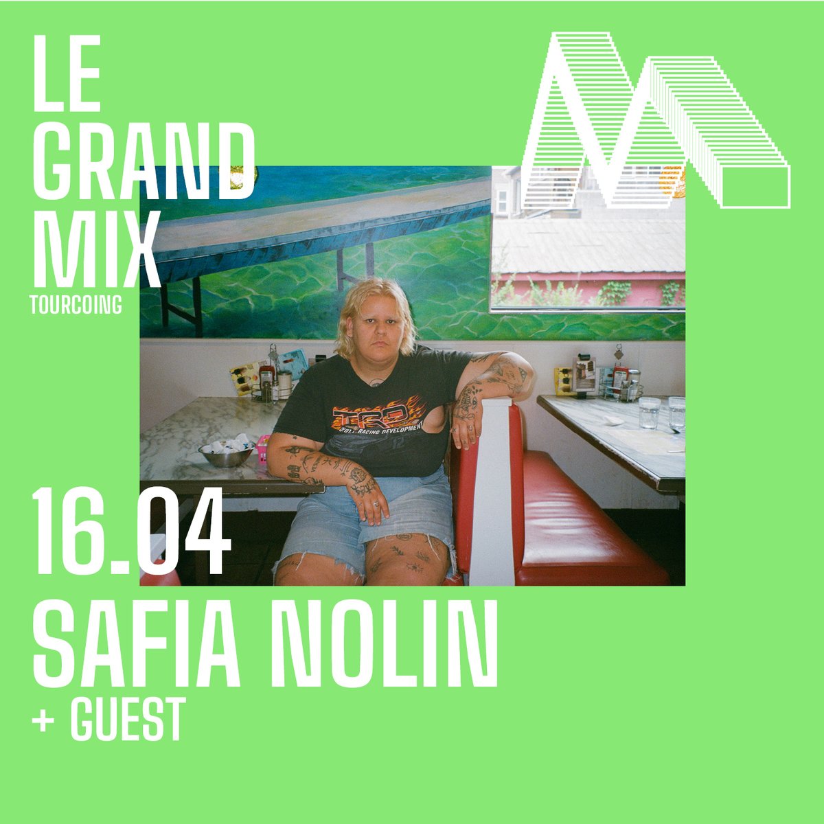 Annonce ----- 🙌
Safia Nolin est de retour au Grand Mix ! Son nouvelle album, sorti aujourd'hui, est une petite merveille de folk brut authentique.
🎁 𝐀𝐁𝐎 𝟏=𝟐
Pour les abonné·es : 1 place achetée = 1 place offerte 
🎟️ legrandmix.com/fr/agenda/safi…
🗓️ mercredi 16 avril 2025 à 20h