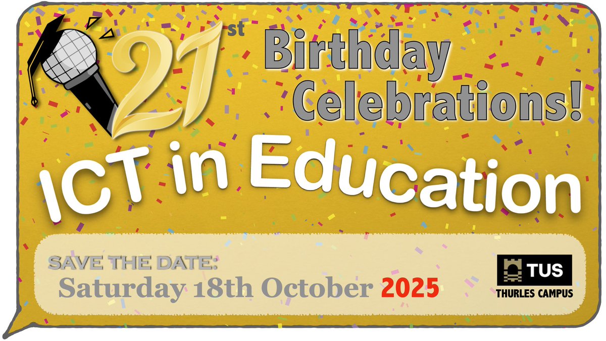 We are celebrating our 21st this day next year!! Will you be joining us for the celebrations? #edchatie #edtech #technologyenhancedlearning #ictedu