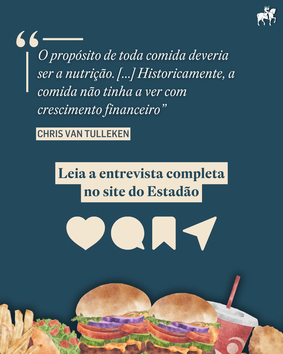 "O propósito de toda comida deveria ser a nutrição. [...] Historicamente, a comida não tinha a ver com crescimento financeiro”, diz Chris van Tulleken.

Leia a entrevista completa > bit.ly/3UeR6Au