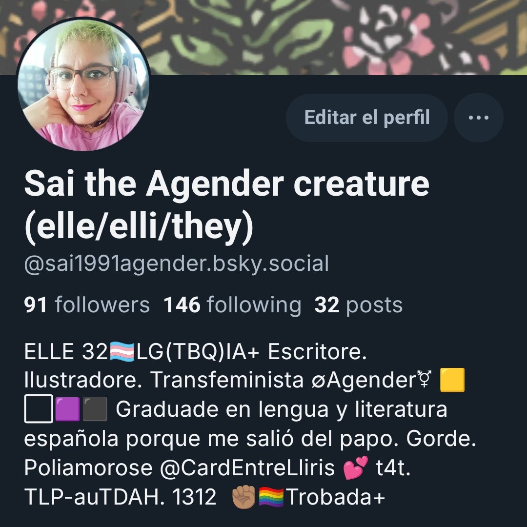 _SaiDraws_'s tweet image. ¡Gente! Podéis seguirme en el cielito azul en mi cuenta, que no la tengo muy viva pero si hacemos comunodad ahí, creo que será divertido :)
@/sai1991agender.bsky.social