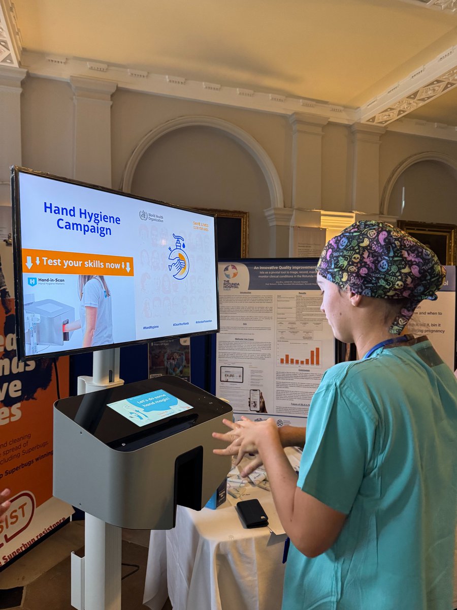 RotundaHospital's tweet photo. International Infection Prevention Week celebrations at The Rotunda. Remember to practice good hand hygiene (Bare Below the Elbows) and prioritise clean hands to stay safe and healthy.
Thanks to our catering team for the lovely cupcakes.
#ipcweek #ipcireland https://t.co/RUZieY8BWR