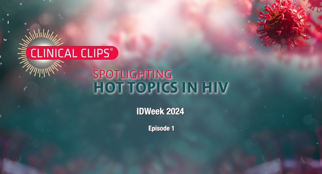 PracticePoint's tweet image. Day 1 of 2. These educational Clinical Clips will spotlight the latest advances in the treatment and prevention of HIV and related comorbidities with a series of ‘what you need to know’ videos from data presented during IDWeek 2024.

#hiv #IDWEEK2024 #practicepointcme #freecme