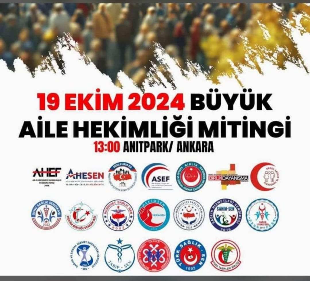 Hür Sen Konfederasyonu olarak Aile Hekimlerine destek olmak için 19 Ekim 2024 Cumartesi Saat 13:00'da Ankara Anıtpark'ta olacağız.
<a href="/AileHekimligi/">TAHUD</a> <a href="/ANKAHED/">ANKAHED</a> <a href="/AHEF2008/">AHEF</a> <a href="/hursagliksen/">Hürriyet Sağlık-Sen</a> <a href="/Erdogancakmaksb/">Erdoğan Çakmak</a>
