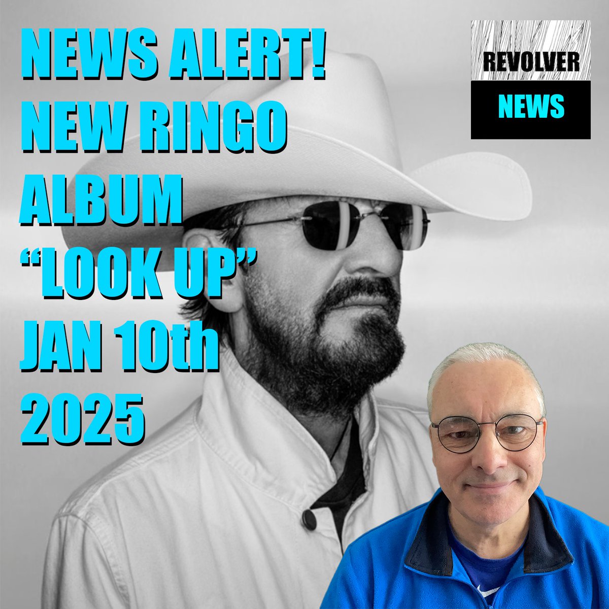 RevolverFanzine's tweet photo. BREAKING NEWS! New Ringo Starr country album "Look Up" to be released 10th Jan 2025. Catch the news here: https://t.co/ISDjWhaXaB https://t.co/kTkvZL7d48