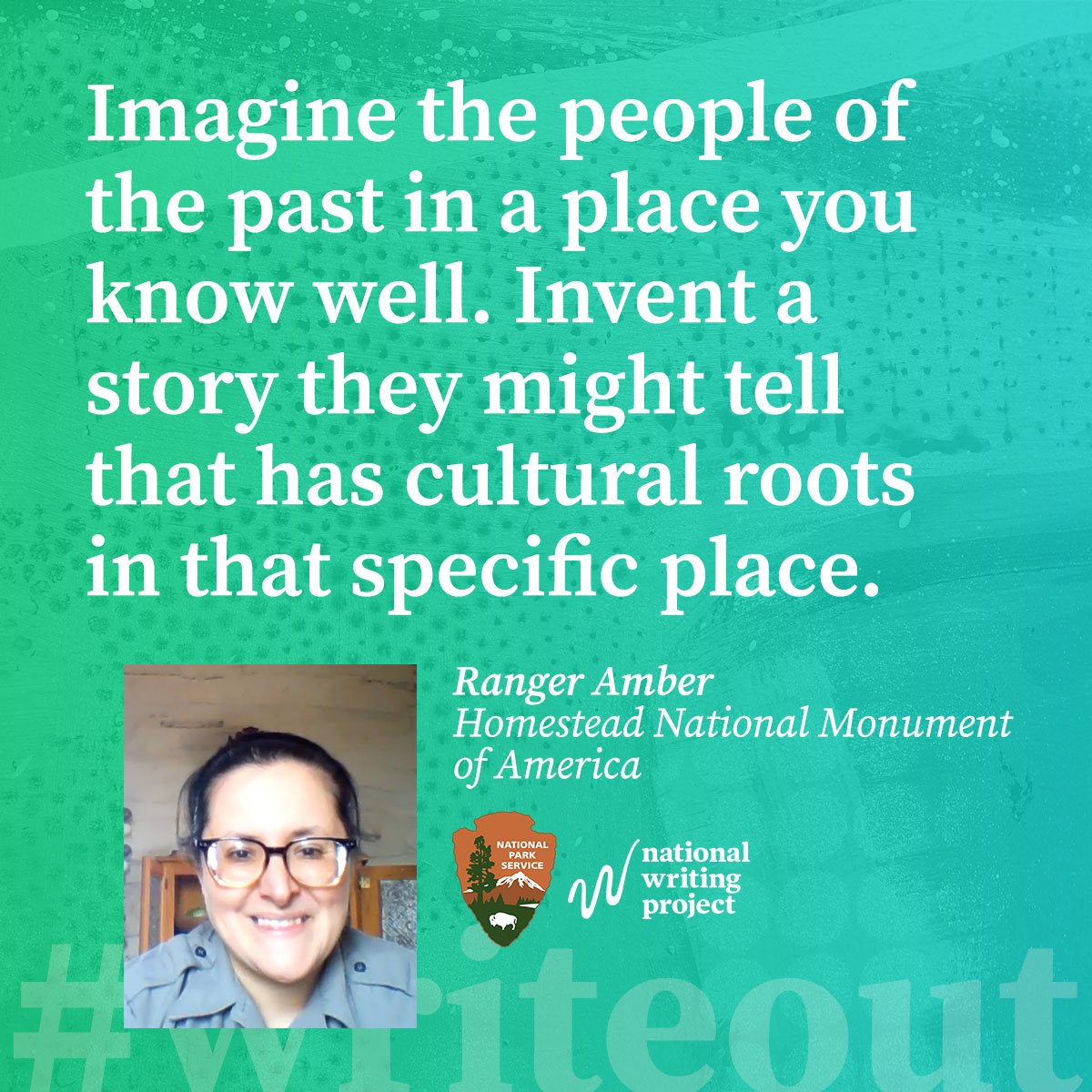 Do you know about #Writeout?

Check out Ranger Amber's 2020 writing spark for writing inspiration. Watch the video and see more sparks at ow.ly/iJti50TN7zo 

To learn more about #WriteOut and ways to participate visit: ow.ly/c7cq50TN7zq #writeout #nwp