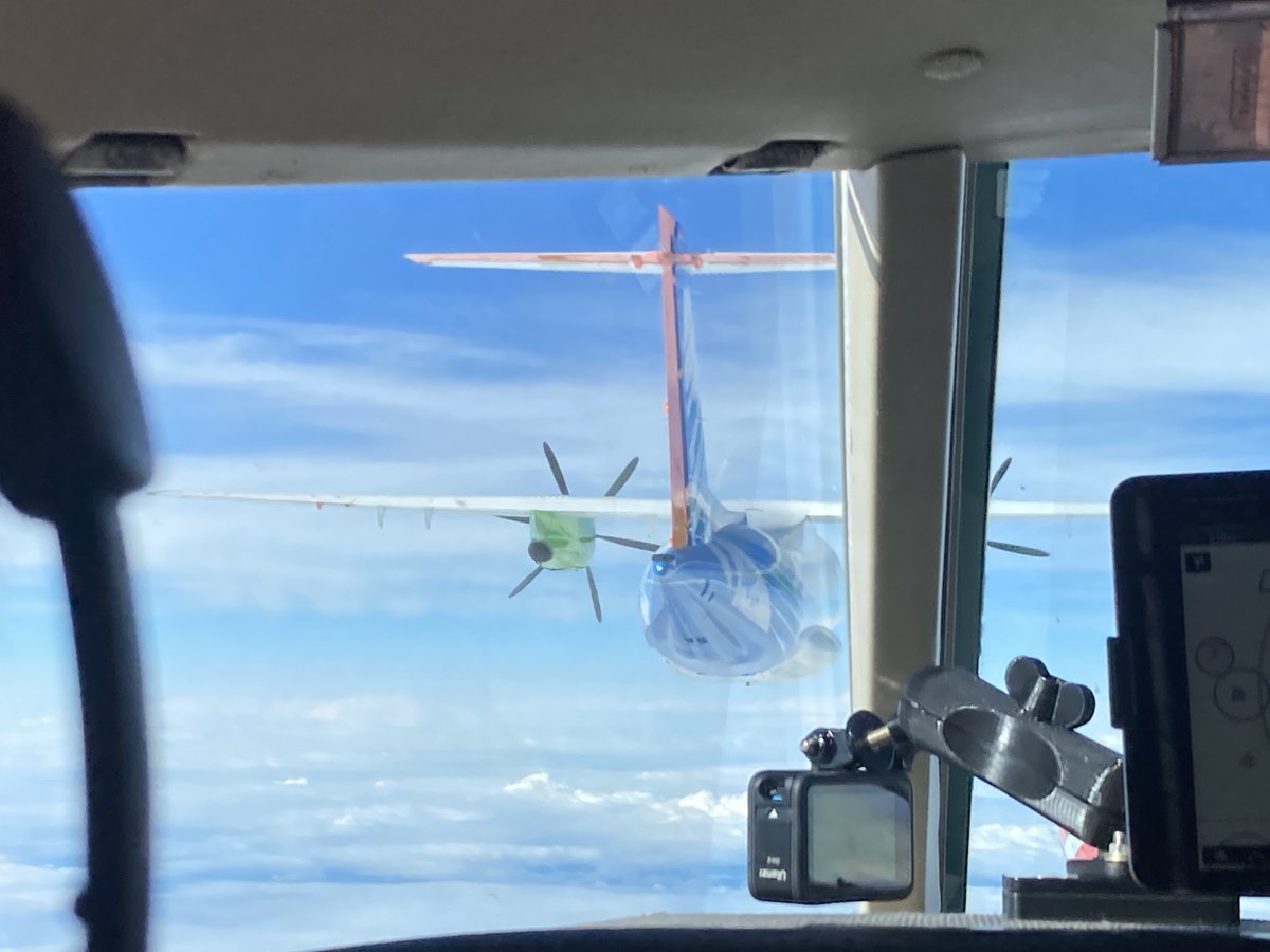 DLR_en's tweet photo. UpLift(ing) news 🙋Our research aircraft UpLift flies with 100% synthetic fuel to reduce climate footprint &amp; aviation emissions✈️ Closely followed by our Falcon 20E, which measures the emissions, this flying laboratory throws shade on existing fuels &amp; offers a better alternative. https://t.co/7SYxBLdo37