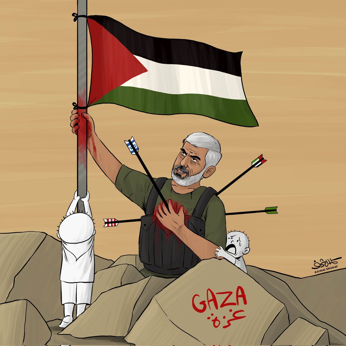 يا ثالث الأبطال

في رثاء البطل المغوار #يحيي_السنوار

يا ثالث الأبطال

ها قد رقيت مجاهدا مغوارا
ها نلت عند الأنبياء جوارا

وكما اشتهيت رحلت أشرف رحلة
بطلا شهيدا مقدما ثَوارا

يا سيد الطوفان يا نوح الفدا
ما زال فلكك يحمل الثوارا

كالشمس حين تضي تحرق ليلهم
كالنجم تأفل حينما يتوارى