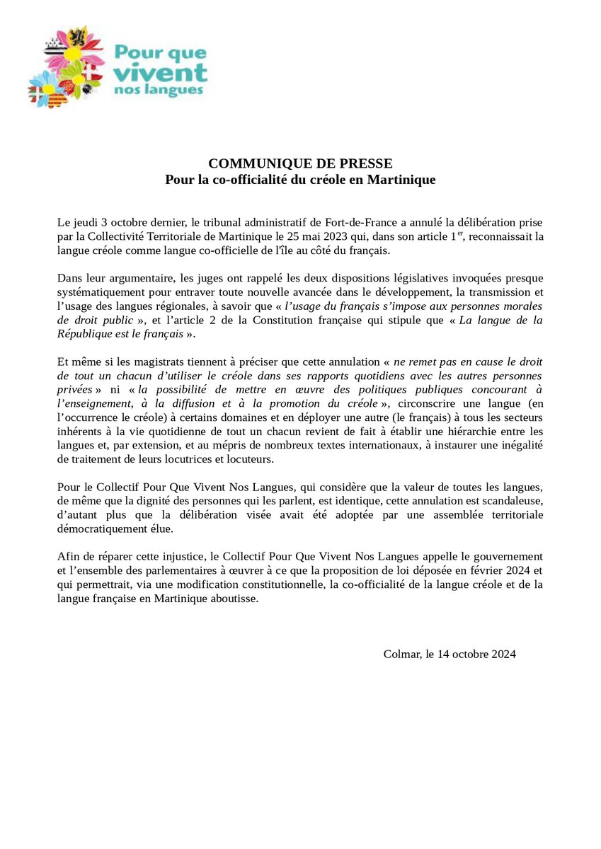 Pour Que Vivent Nos Langues tweet media