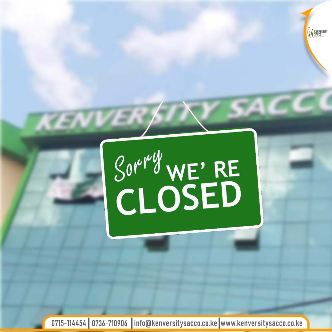 kenversity's tweet photo. Our offices remain closed as we celebrate Mashujaa Day. However, our online services are still available. #kenversitysaccco #ForwardTogether #financialfreedom #MashujaaWeekend https://t.co/bMqSI0tnpe