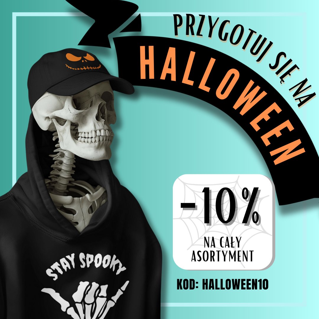 IdeaShirt_pl's tweet photo. 👻 Halloween tuż za rogiem! Zgarnij -10% na cały asortyment w naszym sklepie 🎃 Stwórz swój własny, upiorny nadruk i pokaż, co masz w sobie!🕸️ Kod: HALLOWEEN10 obowiązuje do 31.10. Nie zwlekaj, bo zniżka zniknie szybciej niż duchy! 👻 #Halloween #Promocja #PersonalizowaneNadruki https://t.co/TY20hMJufu