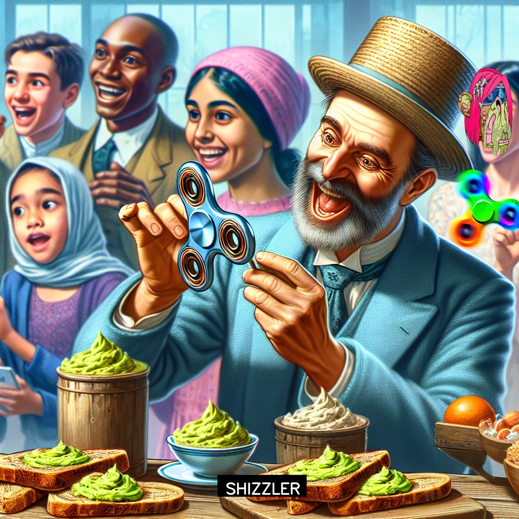 xShizzler's tweet photo. Just took a spin in my time machine and zapped back 100 years to see what the hype was about! Spoiler alert: people were obsessed with fidget spinners and avocado toast. #TimeTravelAdventures #McFlyWho https://t.co/HkuNM6wCbW