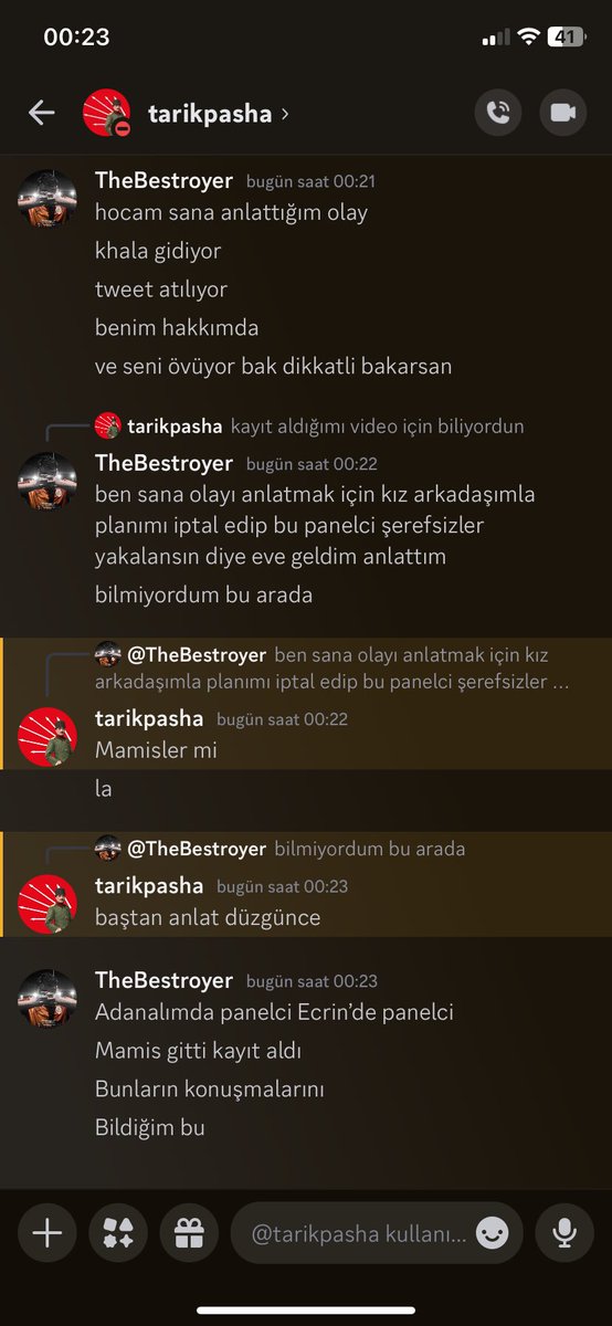 thebestroyerr's tweet photo. Ben suç duyurumda bulundum. Gerisini artık mahkemede çözeriz.  Benim adımı karalamaya çalıştığının sonucunu da mutlaka çekeceksin. https://t.co/R8zNMjcRE3
