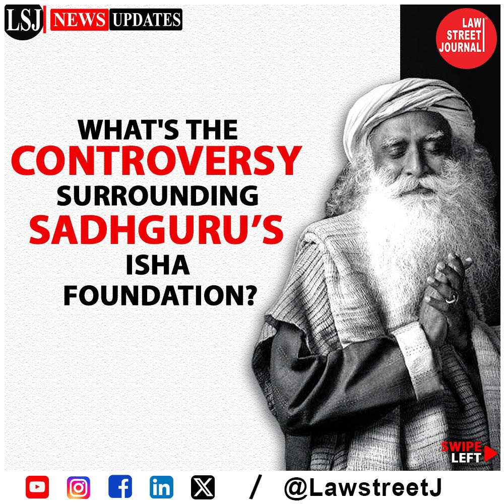 LawstreetJ's tweet photo. EXPLAINED: #SupremeCourt closes proceedings against Jaggi Vasudev’s (#Sadhguru) #IshaFoundation.

@SadhguruJV @ishafoundation @MLJ_GoI https://t.co/tnr6shng7g