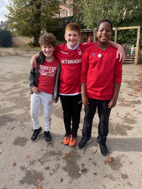 It's wear red day at Walter Halls. We raised £111 at our Show racism the Red Card bake sale yesterday which we will be sending off to support the charity@WRD24