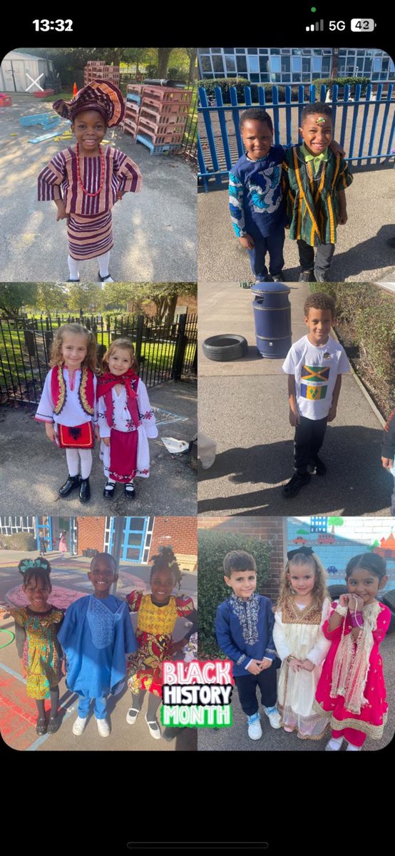TVI_Families's tweet photo. Just some of the BEAUTIFUL cultural clothes our children are wearing today, representing their own cultural whilst learning about others. The children have been learning about black history throughout October and to celebrate that today is very special 🥰 @TVInfants https://t.co/QfM4Jtmxki