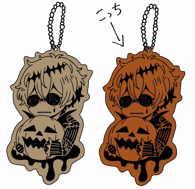 #グリグリ目
 合皮のレザーキーホルダー入稿してきました!スカリーくんでなんか作ってみたくて…色悩んだけど、濃い茶色にしました!
問題なければ、スパークに持って行きます! 