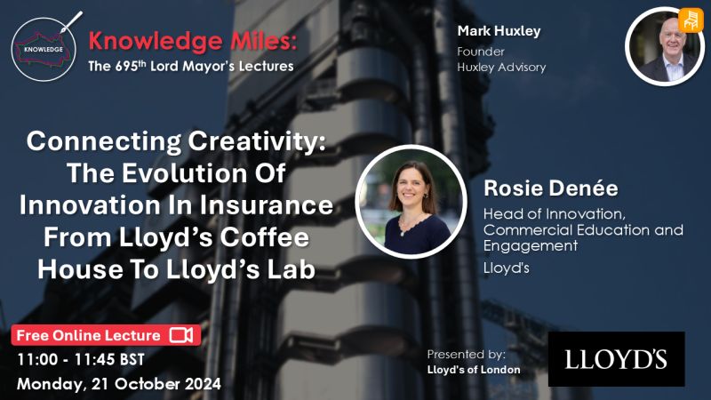 📊 From Lloyd’s 1688 origins to its £53 billion insurance market today, in this lecture, Rosie Denée will explore how Lloyd's Lab fosters groundbreaking InsurTech products.
🔗shorturl.at/J1VRJ