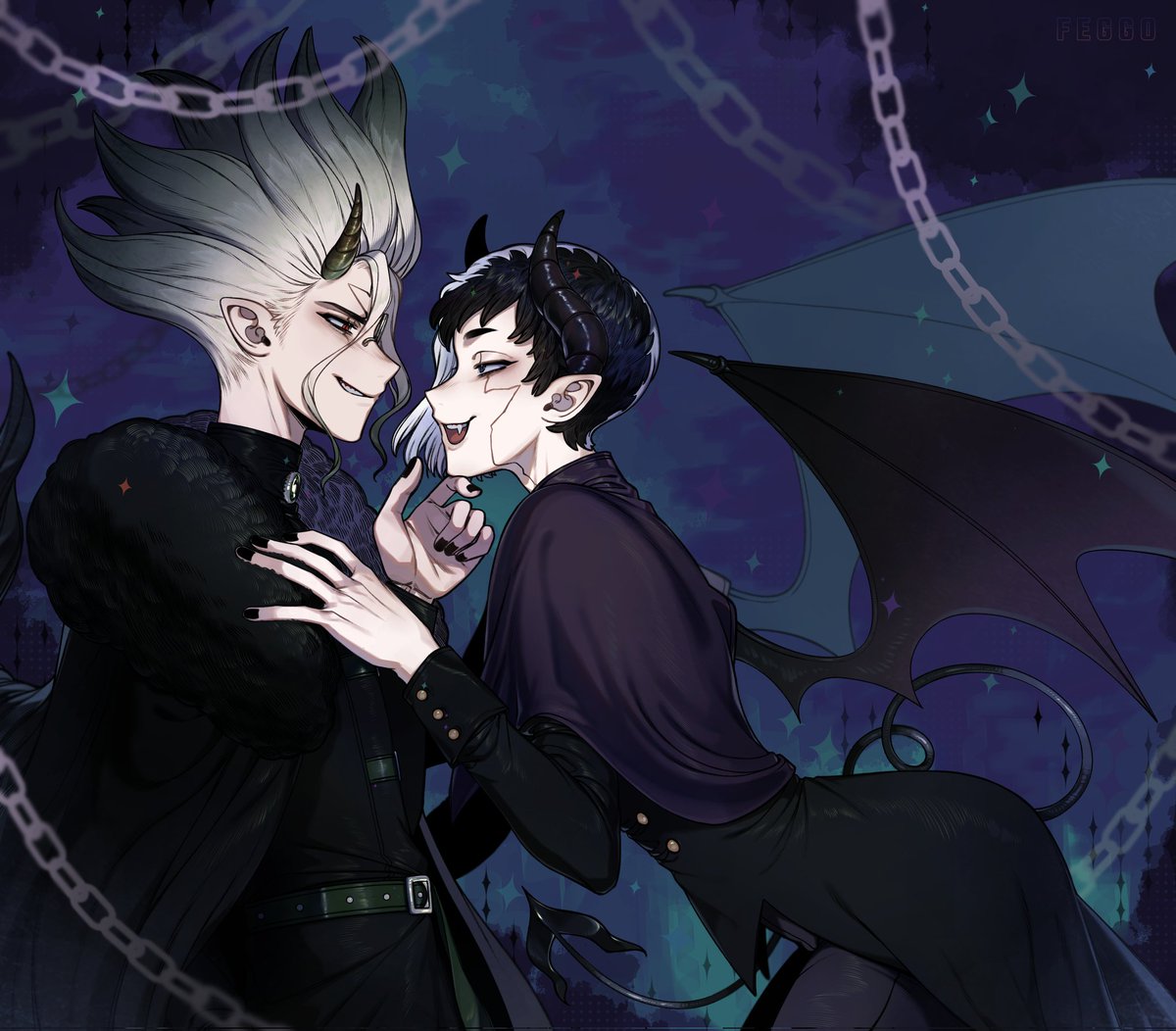 feggo_'s tweet photo. 😈💚💜🦇

#dcst https://t.co/tM6JBwnx8t