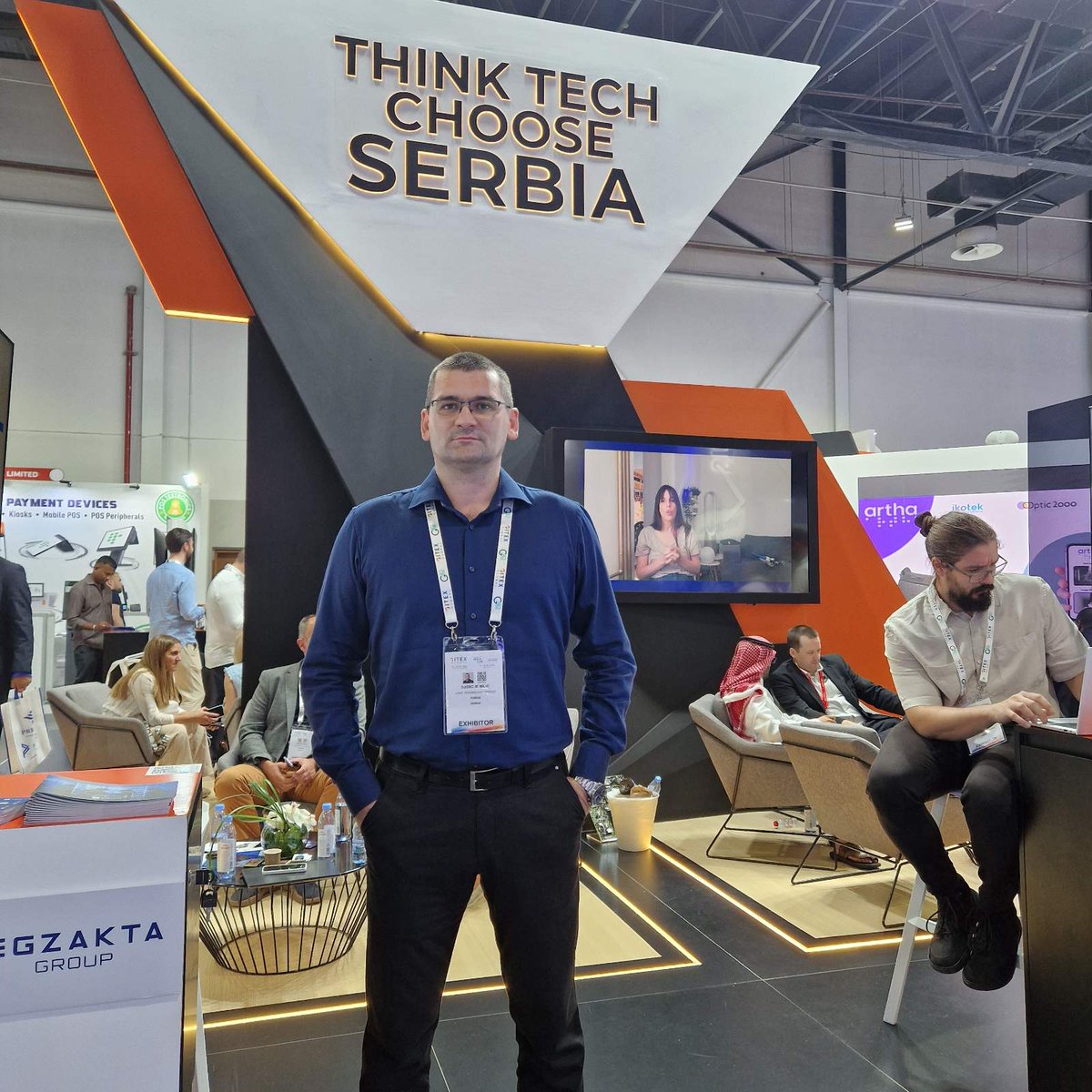 ProzoneIT's tweet photo. Đorđe Milić, our brilliant CTO, had an amazing time at the Dubai World Trade Centre. Today marks the last day of this tech extravaganza, and it’s been a fantastic experience! Here’s to the end of an unforgettable journey at #GITEXGLOBAL 2024 #EgzaktaGroup https://t.co/kpAo3o8Zx7