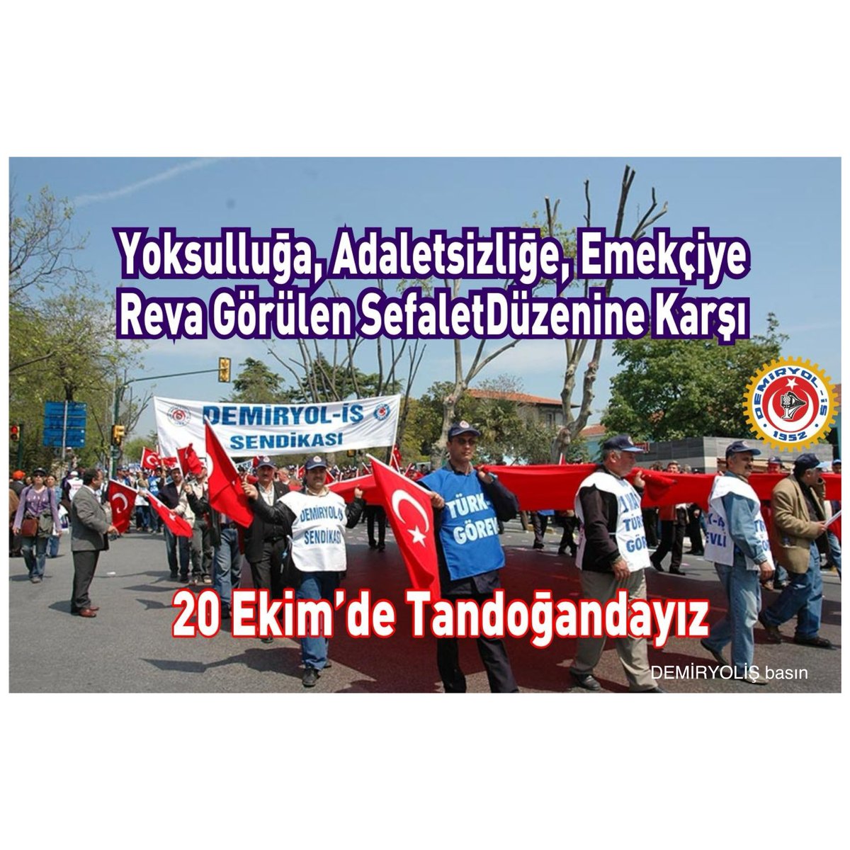 demiryolissend's tweet photo. 20 Ekim’de Ankara'da buluşuyoruz..
#zordayizgecinemiyoruz 
@turkiskonf 
@csgbakanligi 
@HMBakanligi https://t.co/NDLcNPlWvy