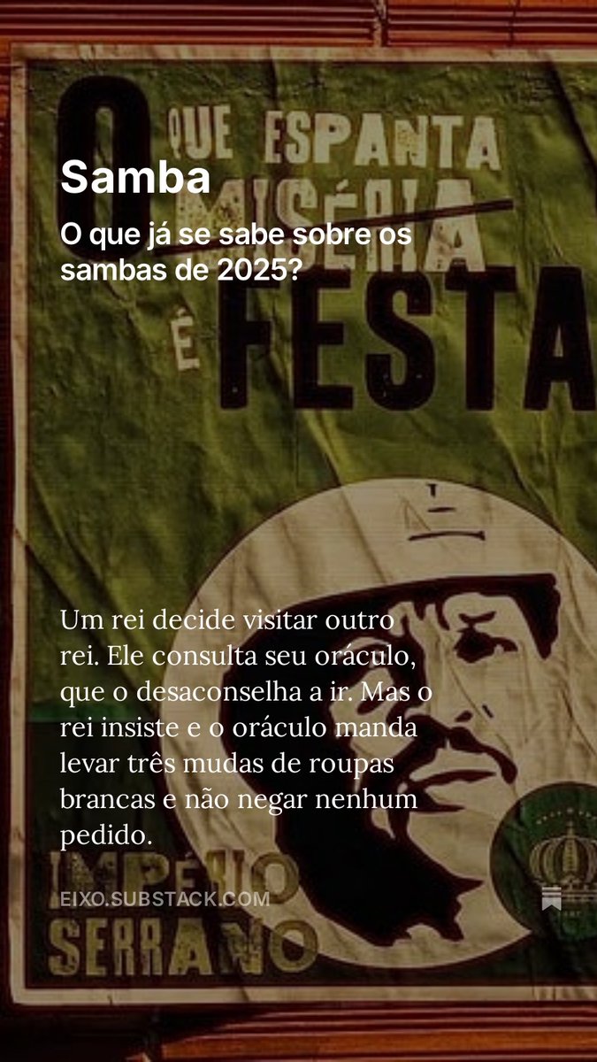 eixorjsp's tweet photo. Você provavelmente discute hedge e private equity com seus primos. Mas, lá em casa, nós conversamos mesmo é sobre escola de samba

https://t.co/50esPRloDX https://t.co/SCL1uFK6KJ