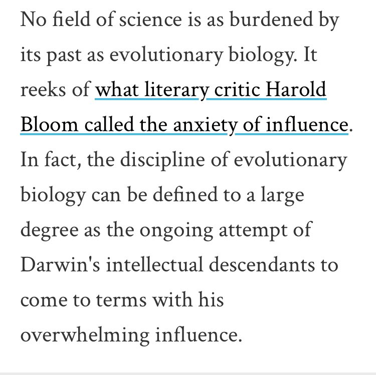 I came across this tweet the same morning that I re-read John Horgan’s essay ‘Stephen Jay Gould on Marx, Kuhn and Punk Meek’.

Is evolutionary biology unusually burdened by its history?