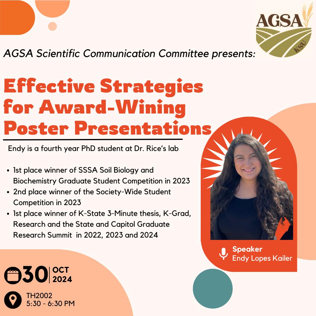 🎉 Get ready for the Tri-Societies Meeting! 🎉.Join us for an exclusive workshop with Endy, a multiple award-winning 🏆 PhD. student passionate about effective science communication 🧠.

When: Wednesday, October 30th
Where: TH2002