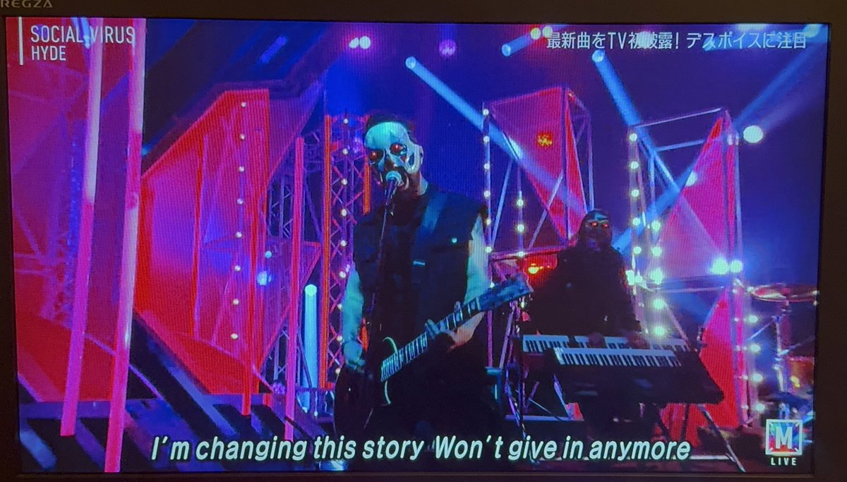 MASA_official_'s tweet photo. 🤘🏻🤘🏻

 #HYDE 
 #Mステ https://t.co/7hamgJ3L8P