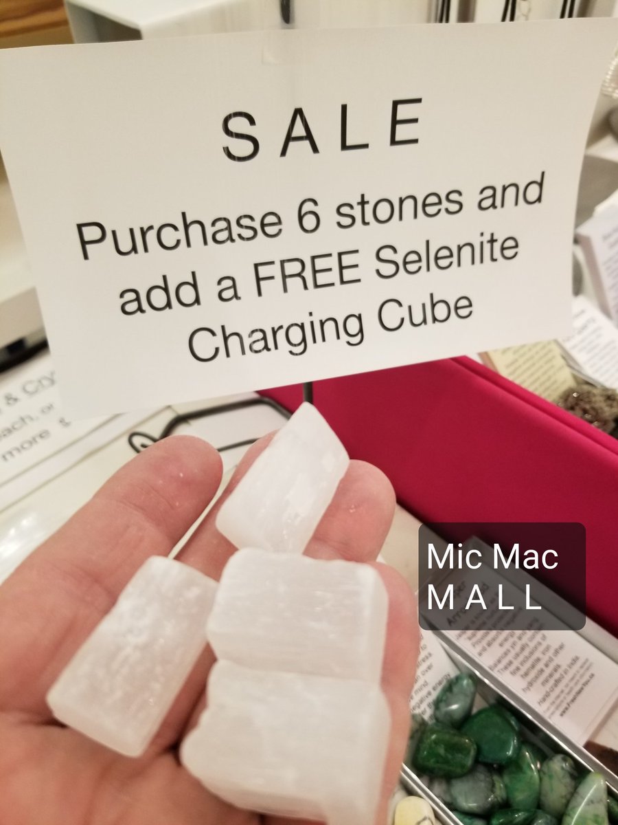 FreshNewYouBody's tweet photo. Sale - purchase 6 assorted carry size #Stones and #Crystals and add a FREE #Selenite charging cube.
#Dartmouth https://t.co/2mzFrXe5ar