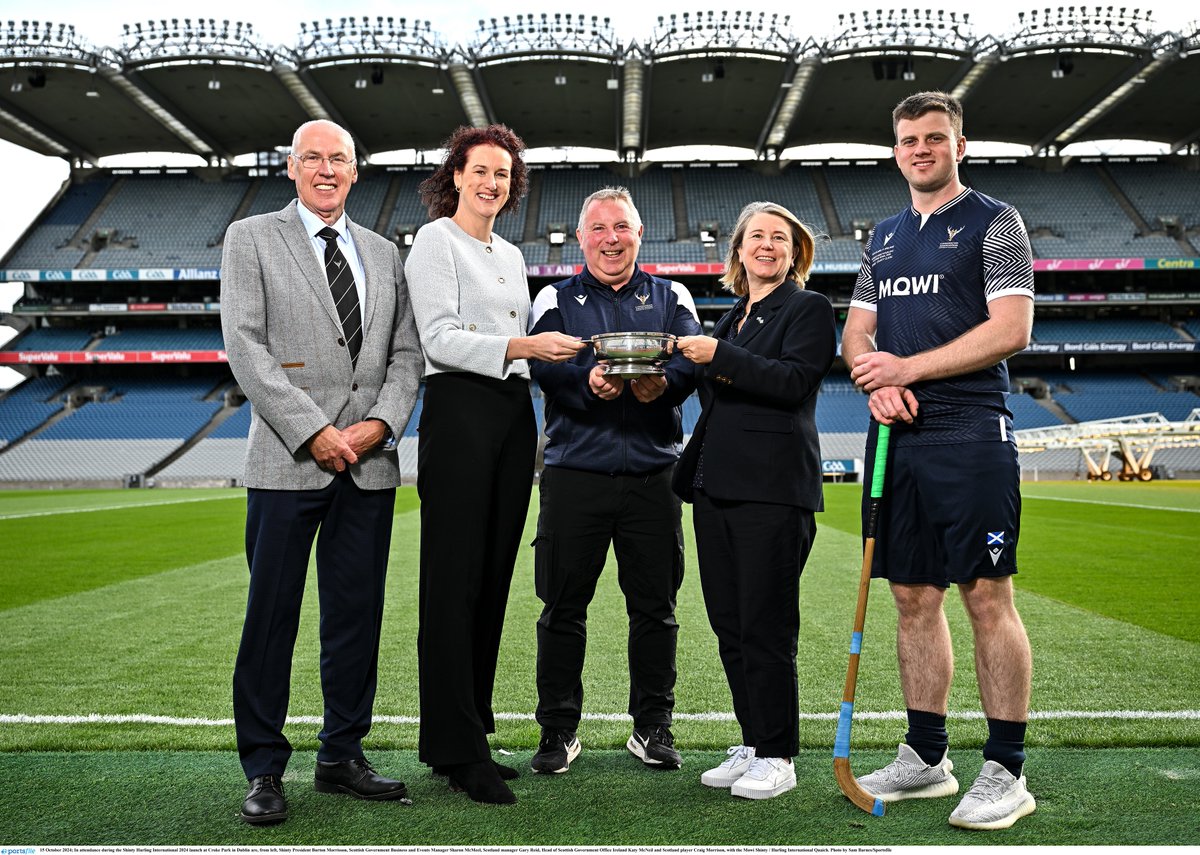 The 2024 Shinty/Hurling International will take place at Cusack Park, Ennis, Clare on Saturday October 26.

The match promises a display of sporting prowess &amp; a rekindling of the camaraderie between Scotland and Ireland. 

Tickets-am.ticketmaster.com/gaa/buy/24CS26…

<a href="/officialgaa/">The GAA</a> <a href="/camanachd/">Shinty</a>